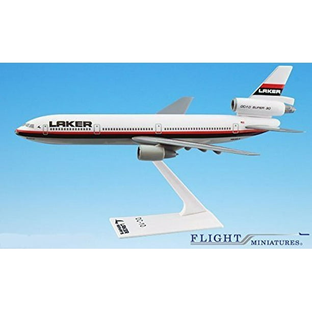 Laker Airways DC-10 Airplane Miniature Model Plastic Snap-Fit 1:250 Part# ADC-01000I-017 Laker Airways DC-10 Airplane Miniature Model Plastic Snap-Fit 1:250 Part# ADC-01000I-017